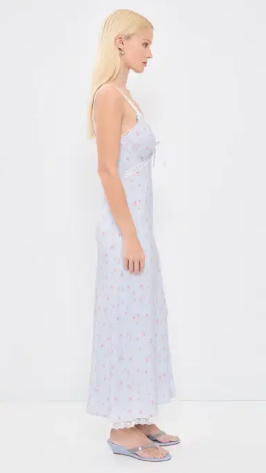 LoveShackFancy Beverly Dress Periwinkle oon | Thumbnail 4 LoveShackFancy Beverly Dress Periwinkle oon | Thumbnail 4
