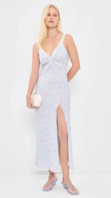 LoveShackFancy Beverly Dress Periwinkle oon | Thumbnail 5 LoveShackFancy Beverly Dress Periwinkle oon | Thumbnail 5