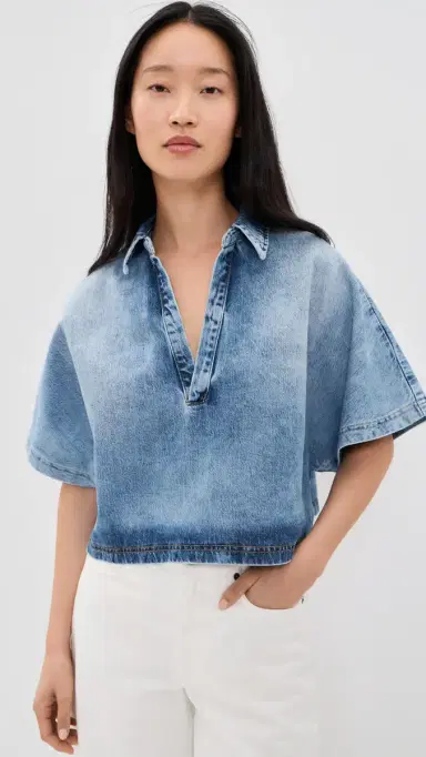 Secular Lotus Denim Shirt Malibu Wash | Thumbnail 2 Secular Lotus Denim Shirt Malibu Wash | Thumbnail 2