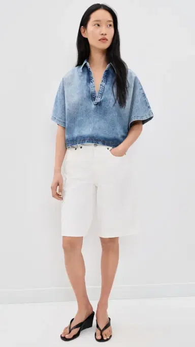 Secular Lotus Denim Shirt Malibu Wash | Thumbnail 5 Secular Lotus Denim Shirt Malibu Wash | Thumbnail 5
