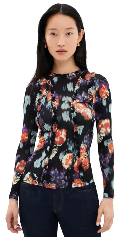 Ulla Johnson Clover Jersey Top Nocturne S | Thumbnail 1 Ulla Johnson Clover Jersey Top Nocturne S | Thumbnail 1