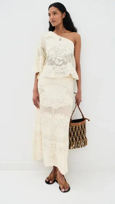 Isabel Marant Sanaya Skirt Ecru | Thumbnail 2 Isabel Marant Sanaya Skirt Ecru | Thumbnail 2