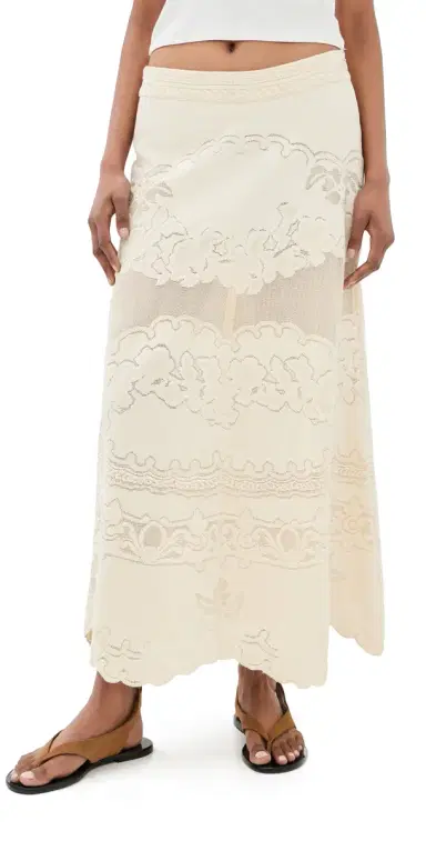 Isabel Marant Sanaya Skirt Ecru | Thumbnail 1 Isabel Marant Sanaya Skirt Ecru | Thumbnail 1