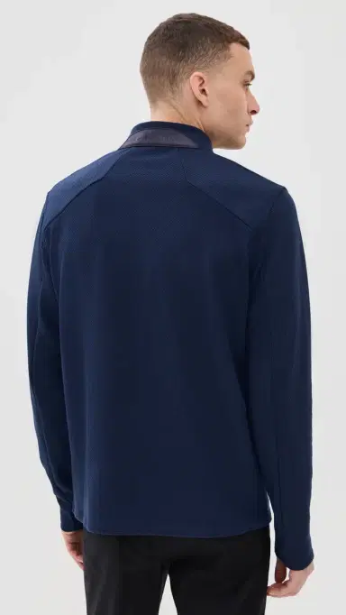 Greyson Troy Textured Fleece Quarter Zip altese Blue | Thumbnail 3 Greyson Troy Textured Fleece Quarter Zip altese Blue | Thumbnail 3