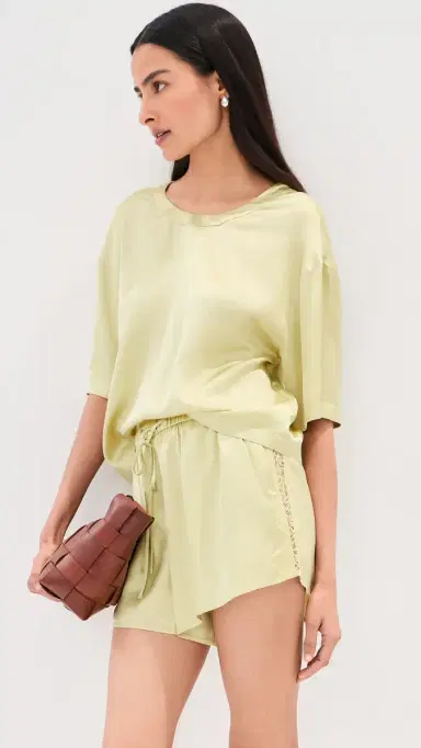 LE BOP avannah atin Shorts Honeydew | Thumbnail 5 LE BOP avannah atin Shorts Honeydew | Thumbnail 5