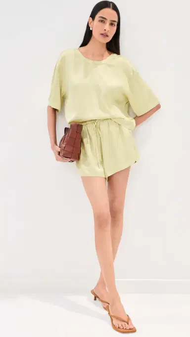 LE BOP avannah atin Shorts Honeydew | Thumbnail 6 LE BOP avannah atin Shorts Honeydew | Thumbnail 6