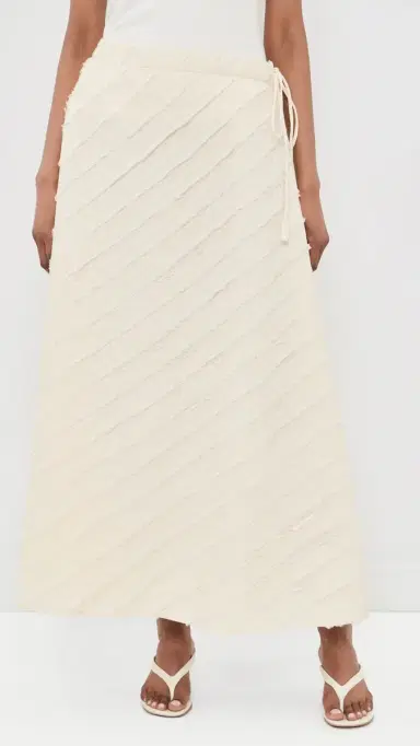 Chan Luu Cotton Strip Circle Skirt Natural | Thumbnail 2 Chan Luu Cotton Strip Circle Skirt Natural | Thumbnail 2