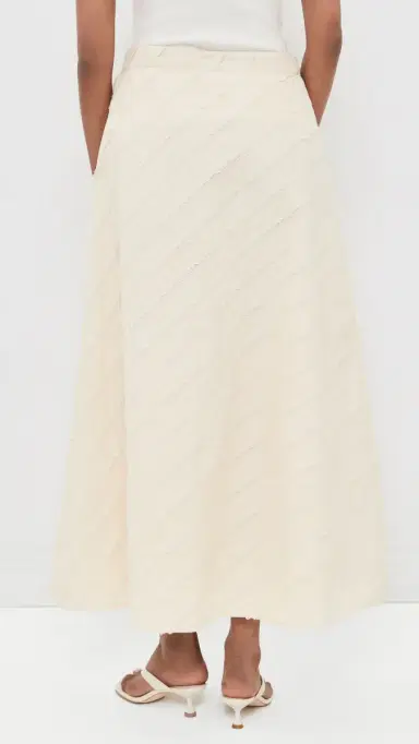 Chan Luu Cotton Strip Circle Skirt Natural | Thumbnail 3 Chan Luu Cotton Strip Circle Skirt Natural | Thumbnail 3