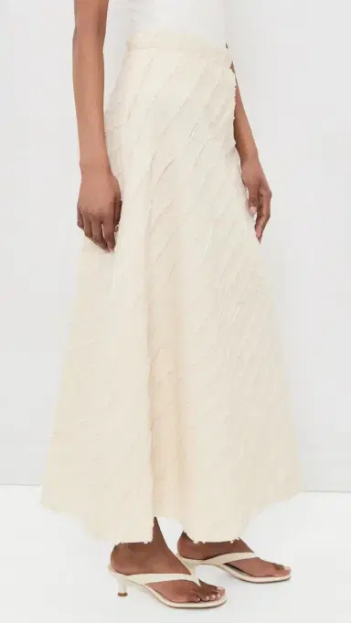 Chan Luu Cotton Strip Circle Skirt Natural | Thumbnail 4 Chan Luu Cotton Strip Circle Skirt Natural | Thumbnail 4