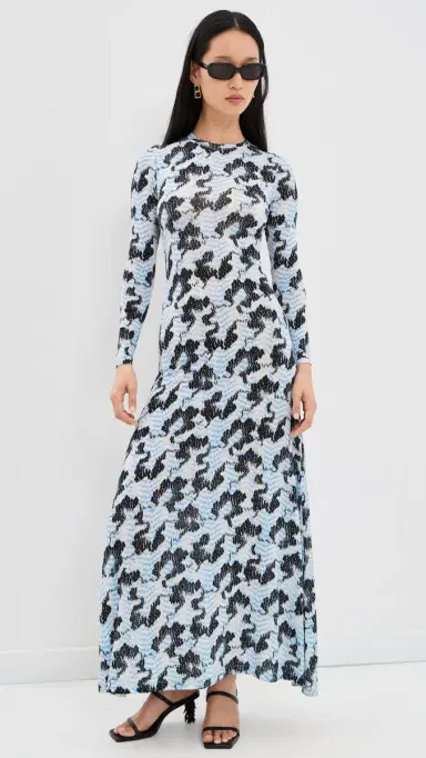 Ulla Johnson Amari Jersey Dress Ciel | Thumbnail 2 Ulla Johnson Amari Jersey Dress Ciel | Thumbnail 2