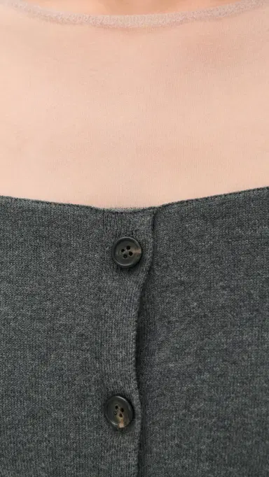MM6 Maison Margiela Knit Cardigan Dark Grey elange | Thumbnail 6 MM6 Maison Margiela Knit Cardigan Dark Grey elange | Thumbnail 6