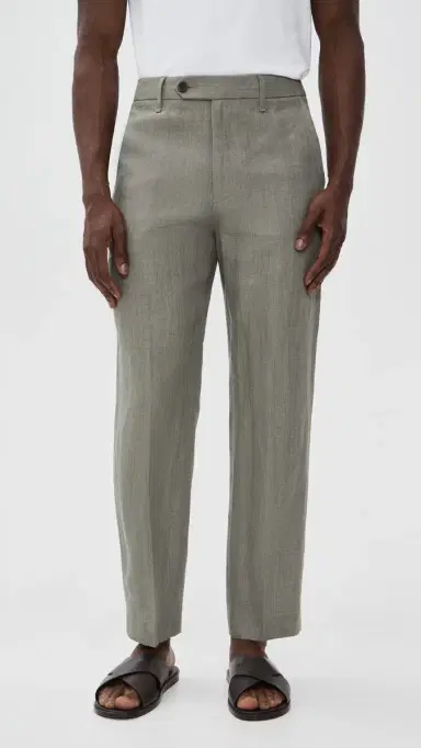 rag & bone Evan Linen Trousers Grey | Thumbnail 2 rag & bone Evan Linen Trousers Grey | Thumbnail 2