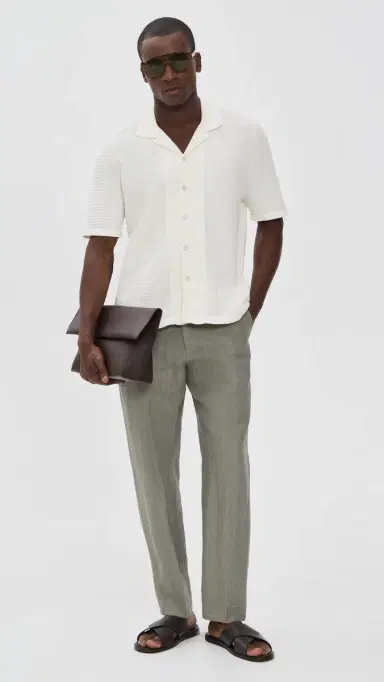 rag & bone Evan Linen Trousers Grey | Thumbnail 5 rag & bone Evan Linen Trousers Grey | Thumbnail 5