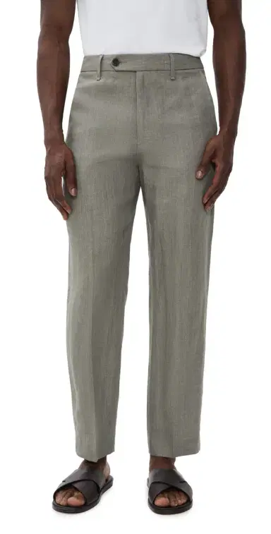 rag & bone Evan Linen Trousers Grey | Thumbnail 1 rag & bone Evan Linen Trousers Grey | Thumbnail 1