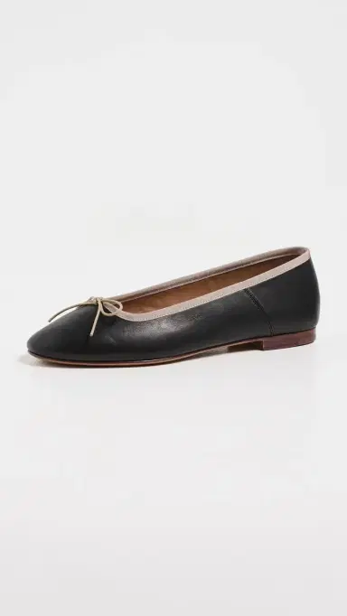 MANSUR GAVRIEL Dance Ballerina Flats Black/Crema 40 | Thumbnail 2 MANSUR GAVRIEL Dance Ballerina Flats Black/Crema 40 | Thumbnail 2