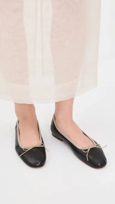 MANSUR GAVRIEL Dance Ballerina Flats Black/Crema 40 | Thumbnail 3 MANSUR GAVRIEL Dance Ballerina Flats Black/Crema 40 | Thumbnail 3