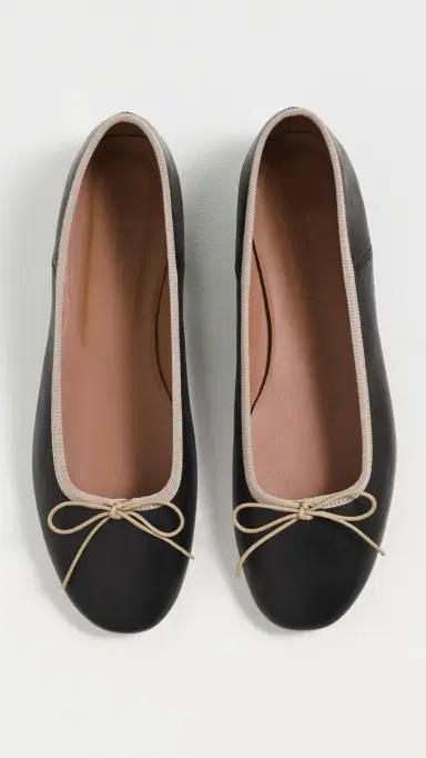 MANSUR GAVRIEL Dance Ballerina Flats Black/Crema 40 | Thumbnail 5 MANSUR GAVRIEL Dance Ballerina Flats Black/Crema 40 | Thumbnail 5