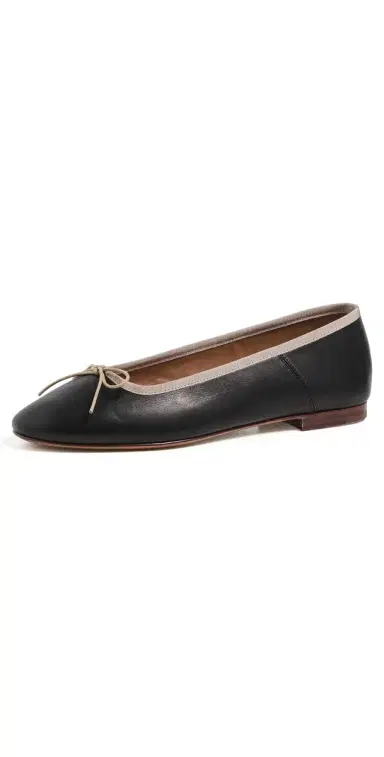 MANSUR GAVRIEL Dance Ballerina Flats Black/Crema 40 | Thumbnail 1 MANSUR GAVRIEL Dance Ballerina Flats Black/Crema 40 | Thumbnail 1