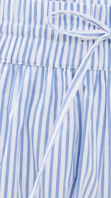 CAROLINE CONSTAS Aida Bubble horts Blue White tripe | Thumbnail 6 CAROLINE CONSTAS Aida Bubble horts Blue White tripe | Thumbnail 6