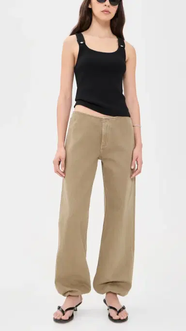 STILL HERE Low Rise Sport Jeans In Pear Pear | Thumbnail 5 STILL HERE Low Rise Sport Jeans In Pear Pear | Thumbnail 5