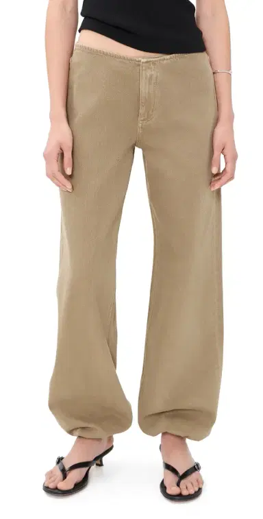 STILL HERE Low Rise Sport Jeans In Pear Pear | Thumbnail 1 STILL HERE Low Rise Sport Jeans In Pear Pear | Thumbnail 1