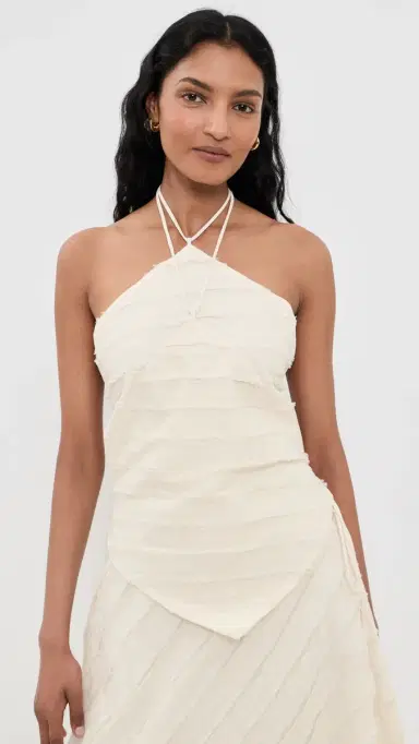 CHAN LUU Cotton Strip Halter Top | Thumbnail 2 CHAN LUU Cotton Strip Halter Top | Thumbnail 2