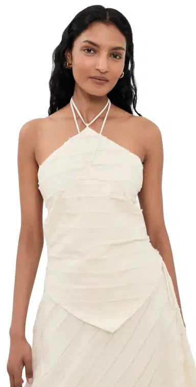 CHAN LUU Cotton Strip Halter Top | Thumbnail 1 CHAN LUU Cotton Strip Halter Top | Thumbnail 1