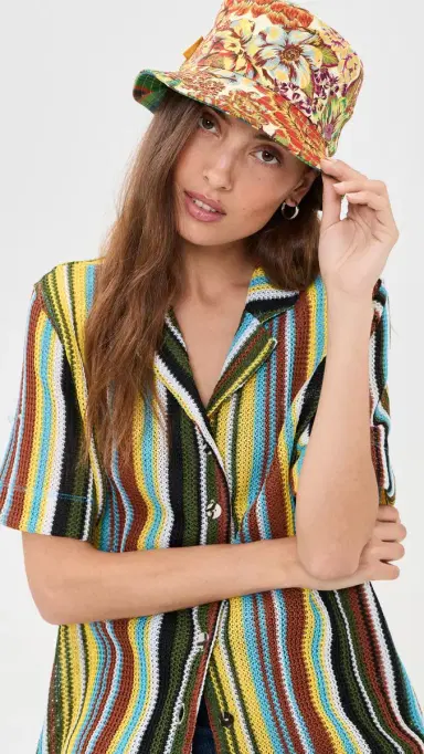 ALÉMAIS Charlie Reversible Bucket Hat Multi One Size | Thumbnail 3 ALÉMAIS Charlie Reversible Bucket Hat Multi One Size | Thumbnail 3