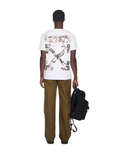 Off-White Newspaper Arrow Slim Logo Tee | Thumbnail 4 Off-White Newspaper Arrow Slim Logo Tee | Thumbnail 4