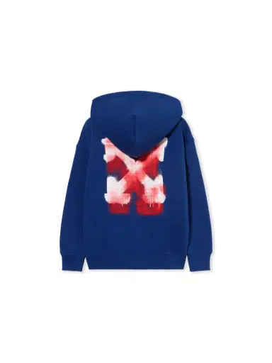 Off-White Arrow Spray Zip Logo Hoodie | Thumbnail 1 Off-White Arrow Spray Zip Logo Hoodie | Thumbnail 1