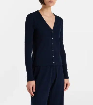 The Row Cresp ribbed-knit cotton jersey cardigan | Thumbnail 4 The Row Cresp ribbed-knit cotton jersey cardigan | Thumbnail 4