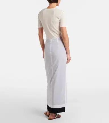 The Row Iphora layered cotton maxi skirt | Thumbnail 3 The Row Iphora layered cotton maxi skirt | Thumbnail 3