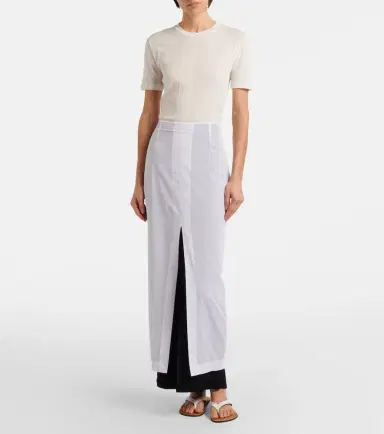 The Row Iphora layered cotton maxi skirt | Thumbnail 5 The Row Iphora layered cotton maxi skirt | Thumbnail 5