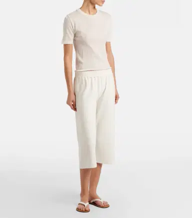 The Row Ozias cotton and silk cropped sweatpants | Thumbnail 4 The Row Ozias cotton and silk cropped sweatpants | Thumbnail 4