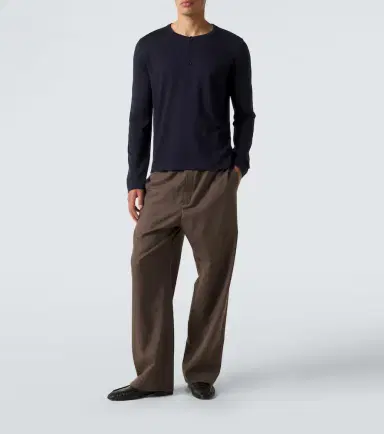 The Row Ayan cashmere and silk Henley shirt | Thumbnail 2 The Row Ayan cashmere and silk Henley shirt | Thumbnail 2