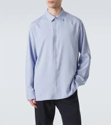 The Row Paxon silk poplin jacquard shirt | Thumbnail 3 The Row Paxon silk poplin jacquard shirt | Thumbnail 3