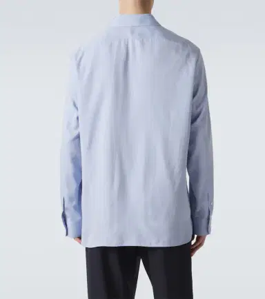 The Row Paxon silk poplin jacquard shirt | Thumbnail 4 The Row Paxon silk poplin jacquard shirt | Thumbnail 4