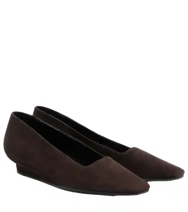 The Row June suede wedges | Thumbnail 1 The Row June suede wedges | Thumbnail 1