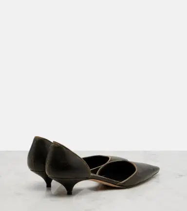 The Row Liisa D'Orsay leather pumps | Thumbnail 3 The Row Liisa D'Orsay leather pumps | Thumbnail 3