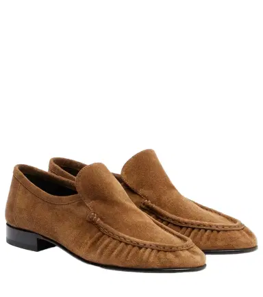 The Row Soft Mocassin Two suede loafers | Thumbnail 1 The Row Soft Mocassin Two suede loafers | Thumbnail 1