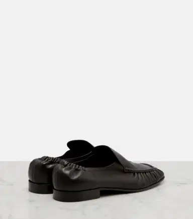 The Row Soft ruched leather loafers | Thumbnail 3 The Row Soft ruched leather loafers | Thumbnail 3