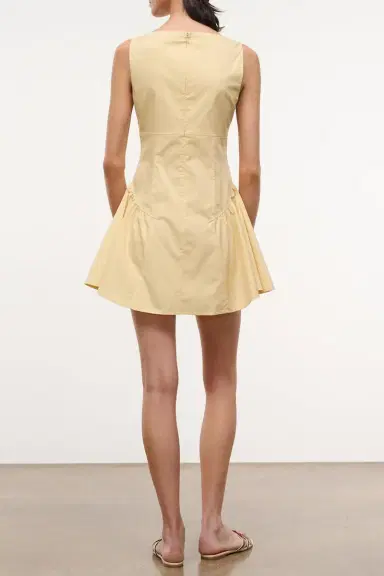 Staud Gwen Mini Dress - Butter | Thumbnail 4 Staud Gwen Mini Dress - Butter | Thumbnail 4