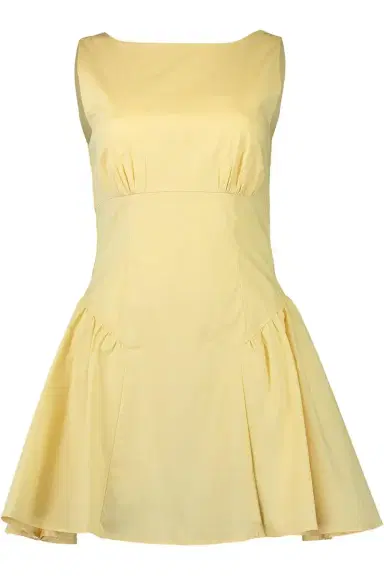 Staud Gwen Mini Dress - Butter | Thumbnail 1 Staud Gwen Mini Dress - Butter | Thumbnail 1
