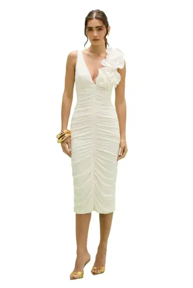PatBo TAFFETA TARSILA MIDI DRESS | Thumbnail 1 PatBo TAFFETA TARSILA MIDI DRESS | Thumbnail 1