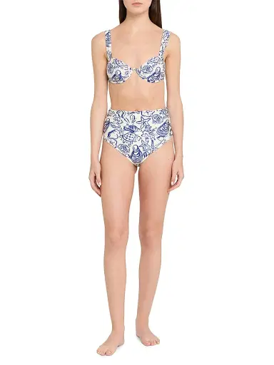 Simkhai Women's Teya High-Waisted Bikini Bottom | Thumbnail 2 Simkhai Women's Teya High-Waisted Bikini Bottom | Thumbnail 2