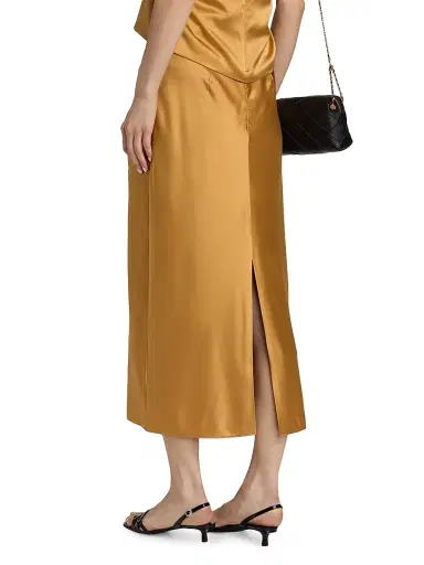 Cinq à Sept Women's Cynthia Silk Midi-Skirt | Thumbnail 5 Cinq à Sept Women's Cynthia Silk Midi-Skirt | Thumbnail 5