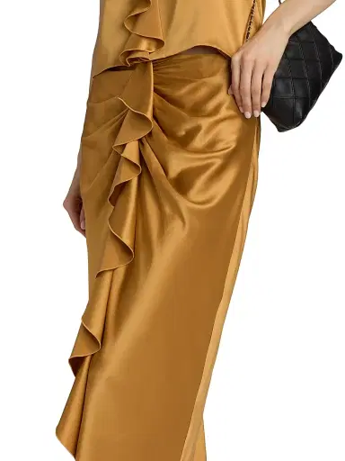 Cinq à Sept Women's Cynthia Silk Midi-Skirt | Thumbnail 6 Cinq à Sept Women's Cynthia Silk Midi-Skirt | Thumbnail 6