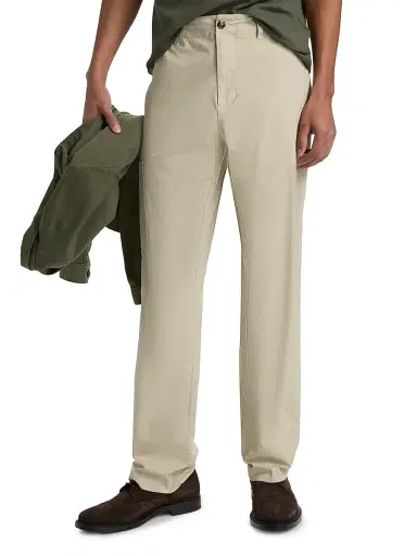 Vince Men's Owen Stretch-Cotton Straight-Leg Trousers - Desert Brush | Thumbnail 3 Vince Men's Owen Stretch-Cotton Straight-Leg Trousers - Desert Brush | Thumbnail 3