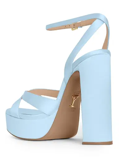 Retrofête Women's Melodia 130MM Leather Platform Sandals - Glace | Thumbnail 4 Retrofête Women's Melodia 130MM Leather Platform Sandals - Glace | Thumbnail 4