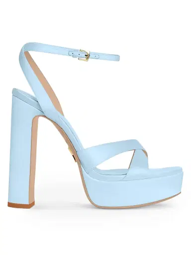 Retrofête Women's Melodia 130MM Leather Platform Sandals - Glace | Thumbnail 1 Retrofête Women's Melodia 130MM Leather Platform Sandals - Glace | Thumbnail 1